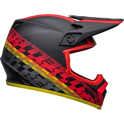 BELL MX-9 MIPS OFFSET - MATTE BLACK/RED