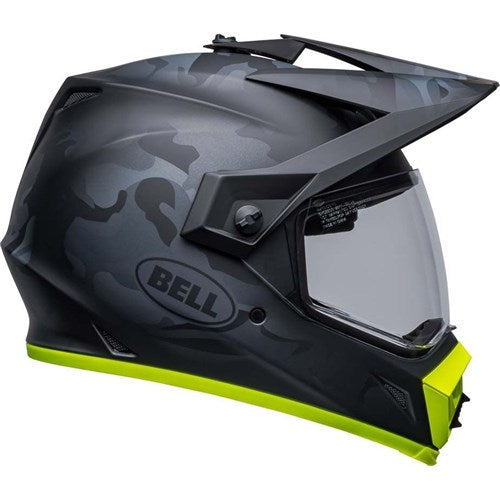 BELL MX-9 ADVENTURE MIPS STEALTH CAMO - MATTE BLACK/HI-VIZ YELLOW