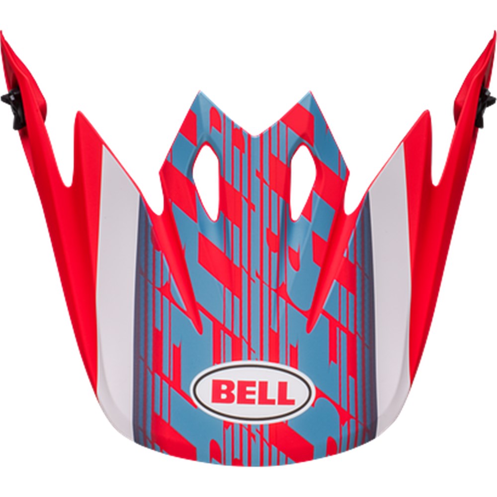 BELL S/P - MX-9 MIPS PEAK OFFSET MATT METALLIC BLU/WHT #