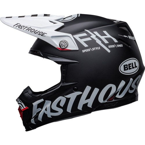 BELL MOTO-9S FLEX FASTHOUSE FLIMITED EDITION X CREW - MATTE BLACK/WHITE