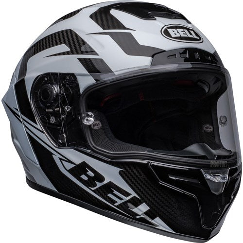 BELL RACESTAR DLX LABYRINTH - WHITE/BLACK