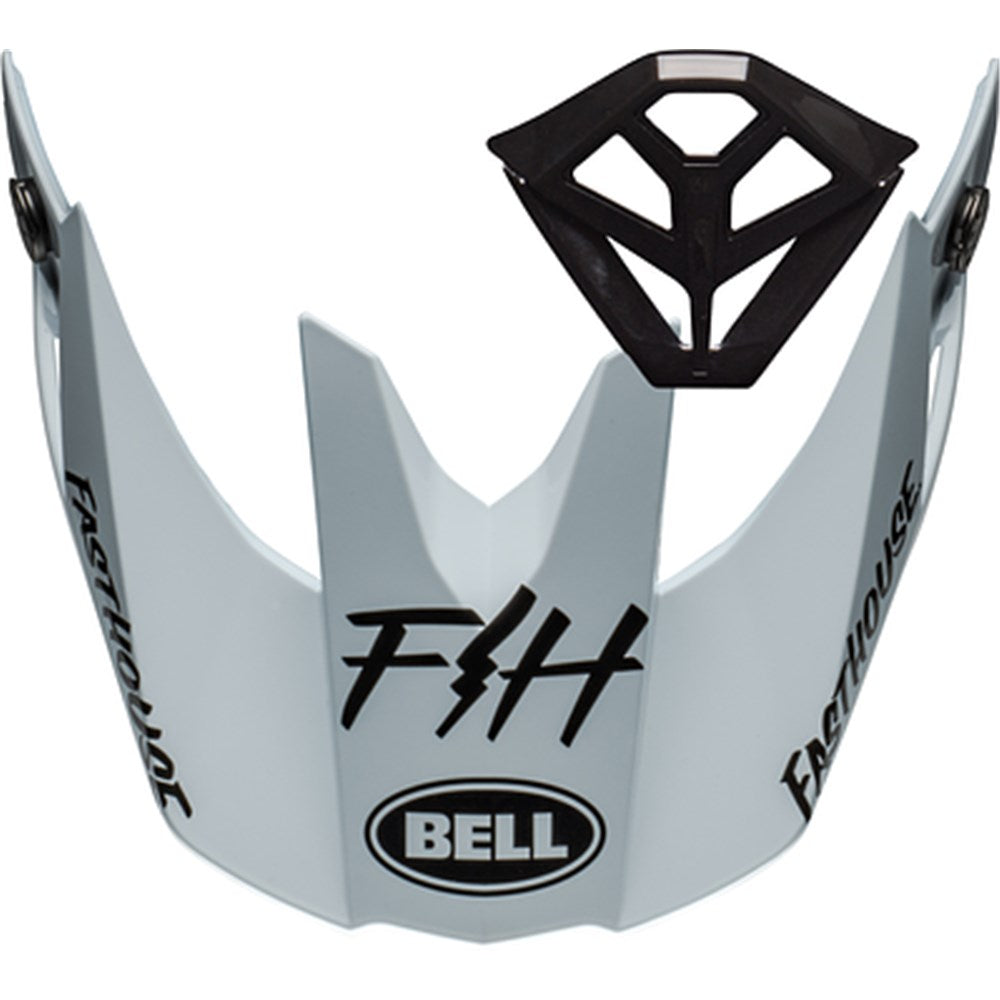 BELL S/P - MOTO-10 PEAK M/PIECE KIT FASTHOUSE MOD SQD M/G WHT/BLK #