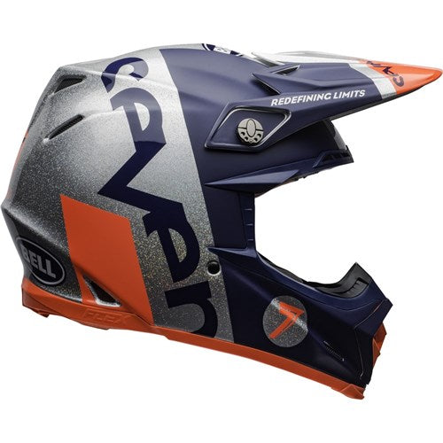 BELL MOTO-9 FLEX SEVEN GALAXY - MATTE GLOSS NAVY/SILVER
