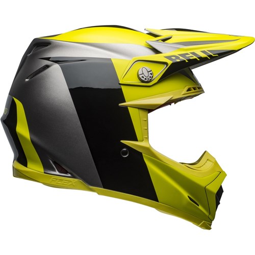 BELL MOTO-9 FLEX DIVISION - MATTE GLOSS BLACK/HI-VIZ/GREY