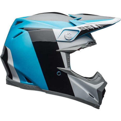 BELL MOTO-9 FLEX DIVISION - MATTE GLOSS WHITE/BLACK/BLUE