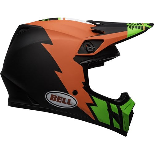 BELL MX-9 MIPS STRIKE - MATTE INFRARED/GREEN/BLACK