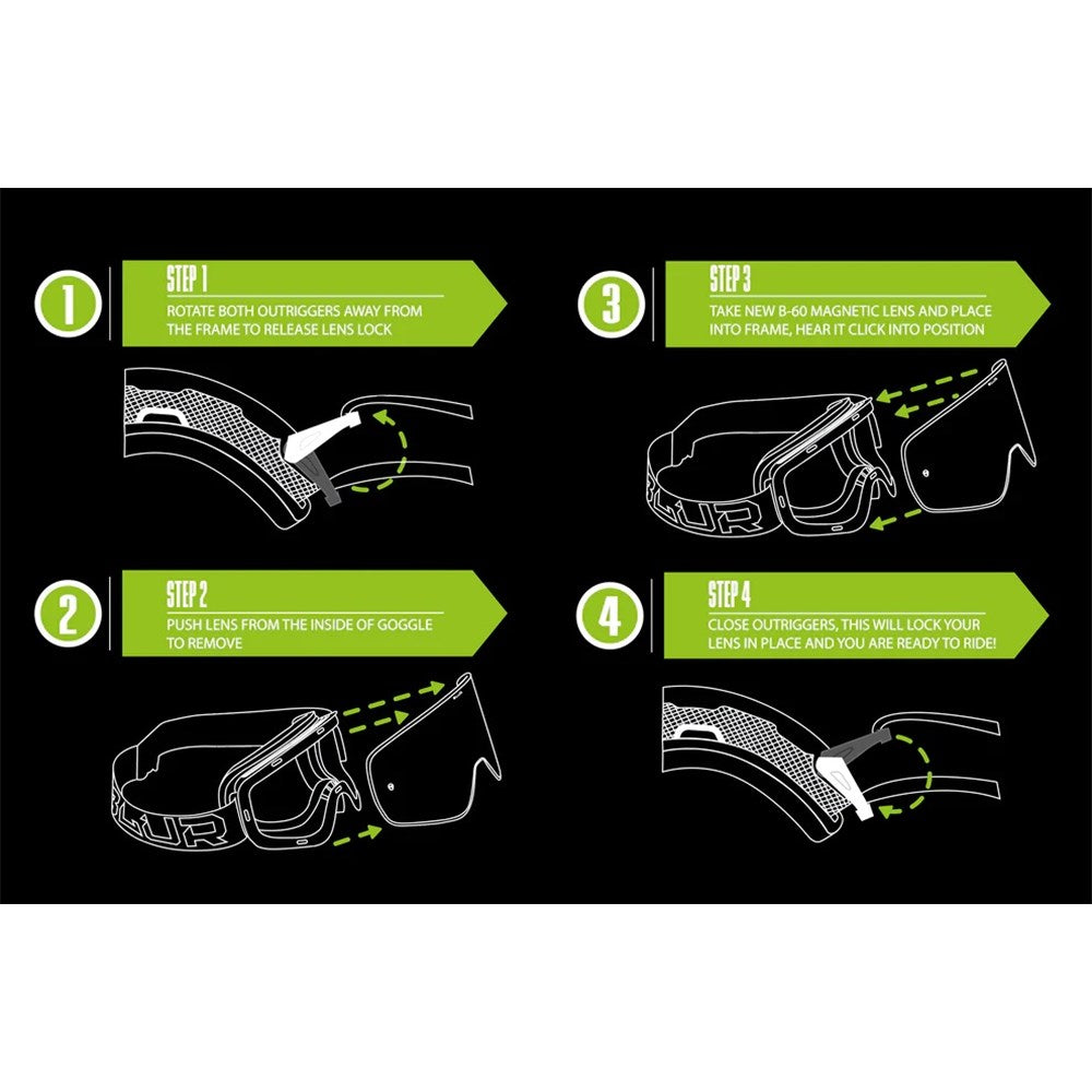 BLUR B-60 GOGGLE CEMENT MATT GRY (SIL LENS)