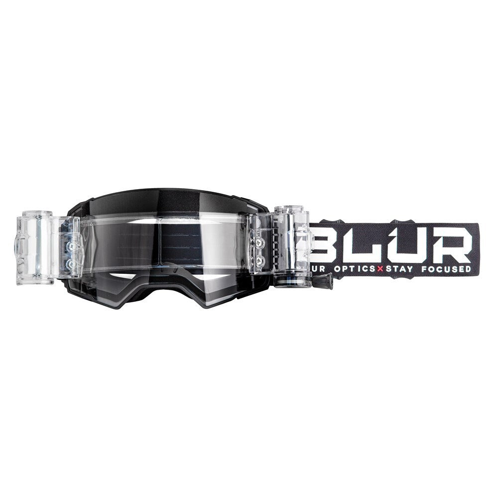 BLUR B-60 ROLL OFF GOGGLE STEALTH MATT BLK (TAC ANTI-FOG LENS)