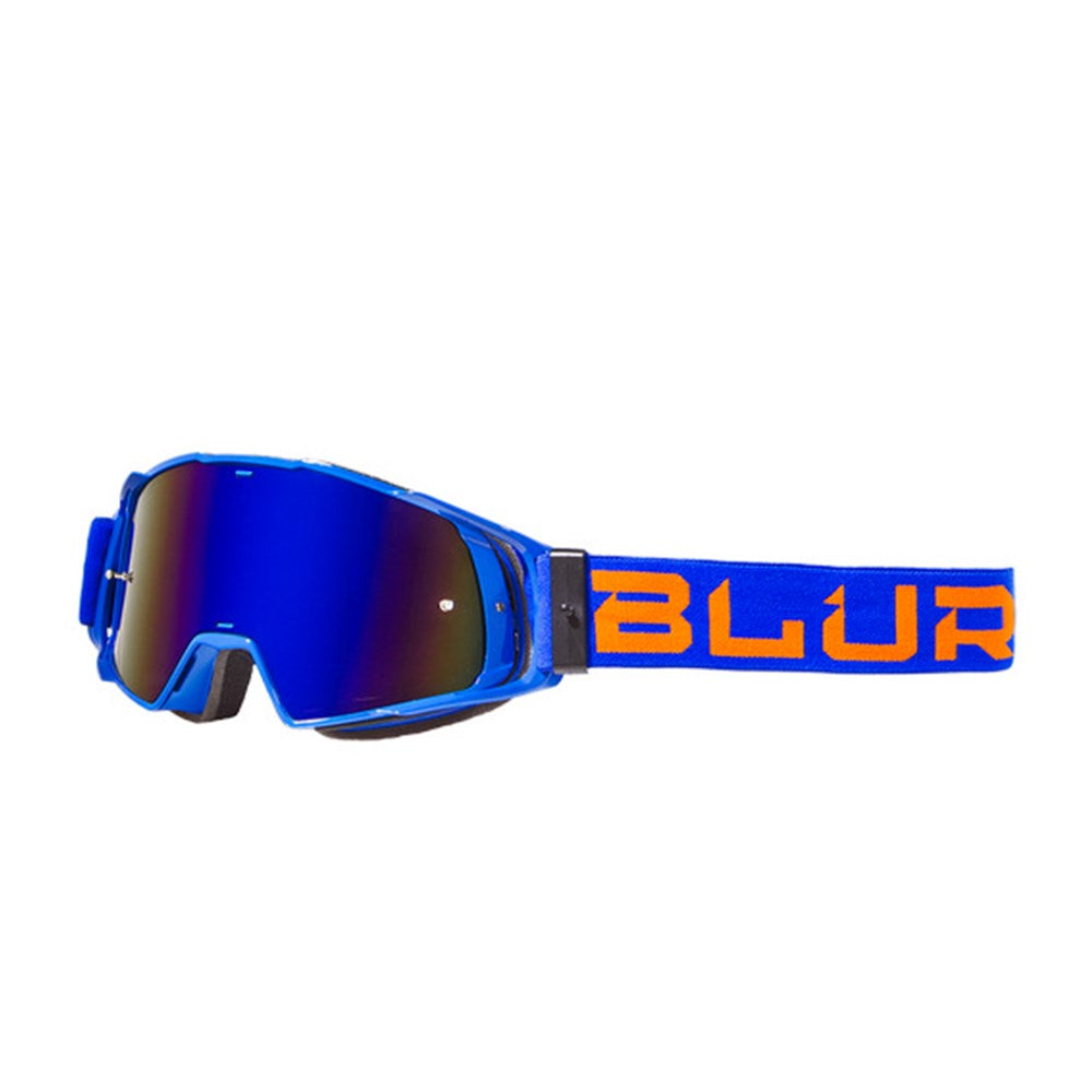 BLUR B-20 GOGGLE FLAT HI-VZ/BLU (RAD-RED LENS)