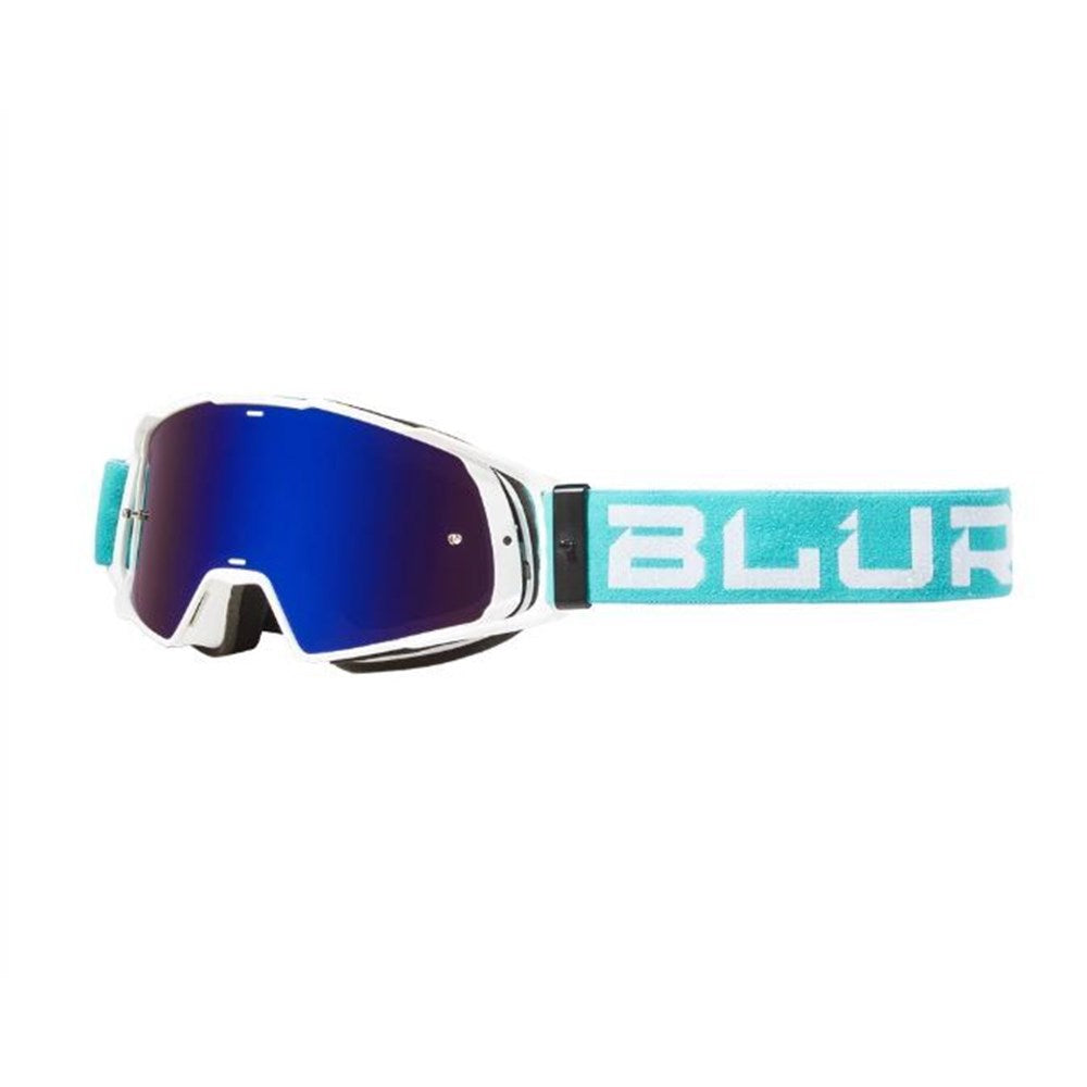BLUR B-20 GOGGLE FLAT TEAL/WHT (RAD-BLU LENS)
