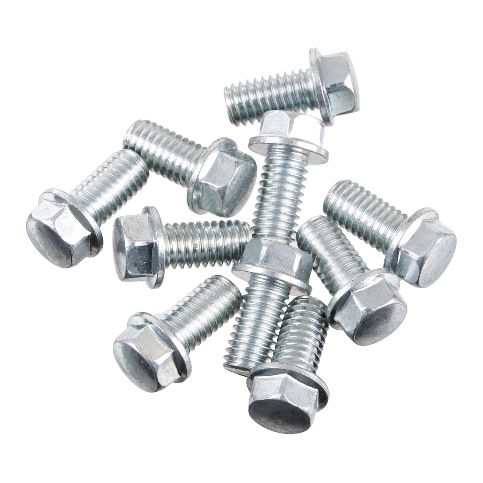 Bolt Hex Flange Bolt M6x12mm (Pack of 10)