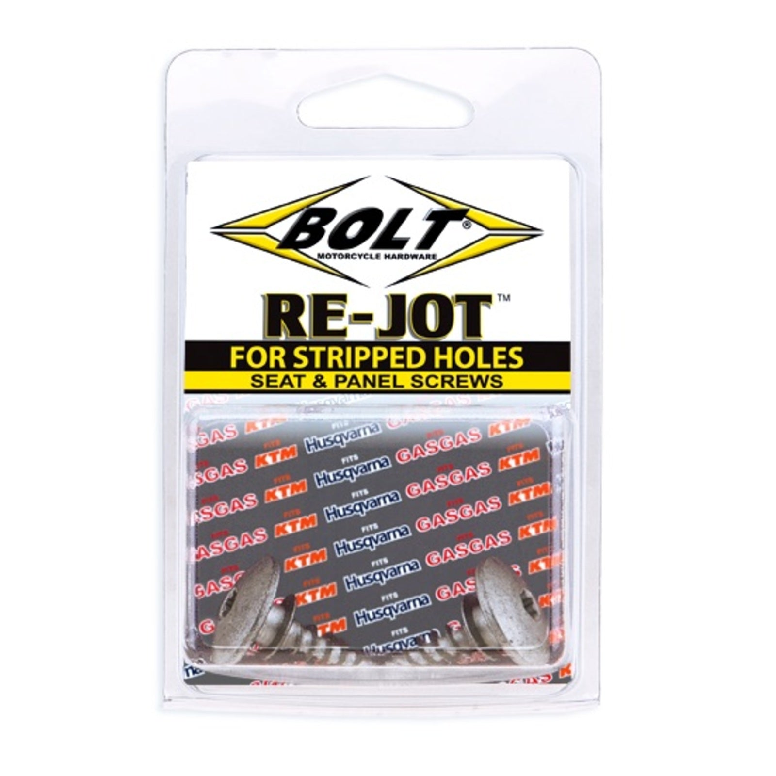 Bolt Re-Jot Seat & Panel Screws - For Stripped Holes in Plastics