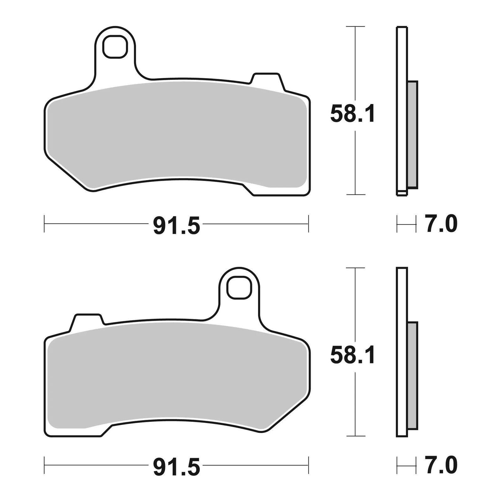 Brembo Prime Brake Pad Sinter Rear 07HD17SP