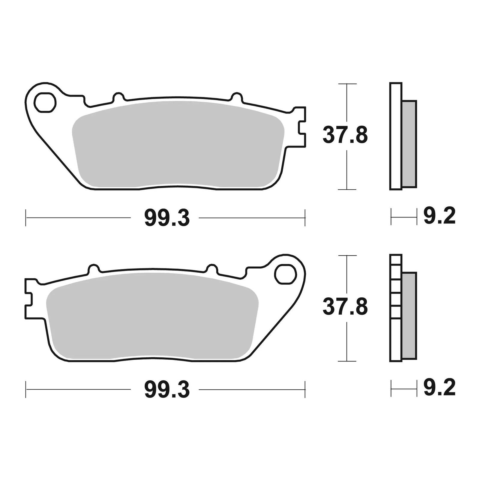Brembo Prime Brake Pad Sinter Rear 07HO13SP
