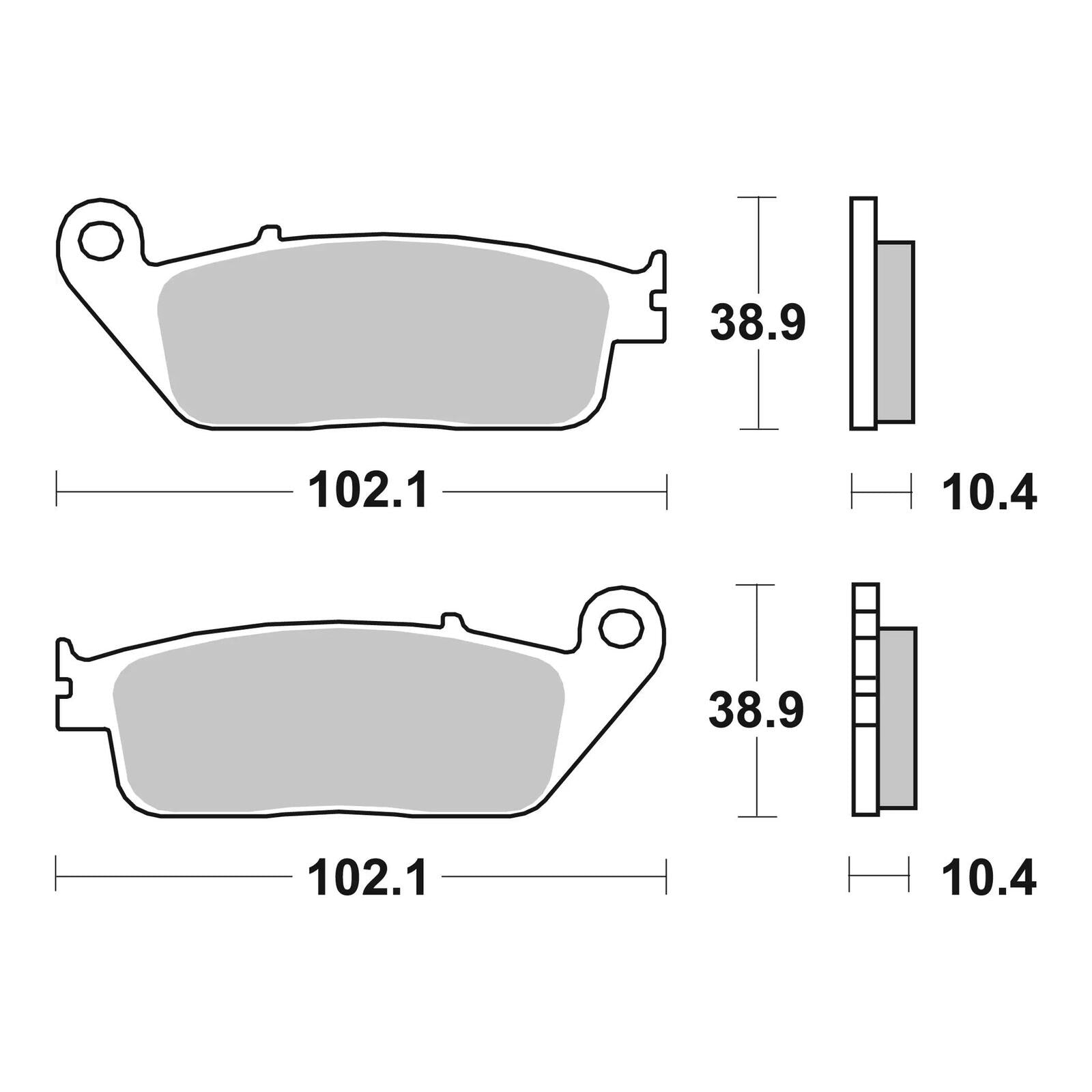 Brembo Prime Brake Pad Sinter Rear 07HO34SP