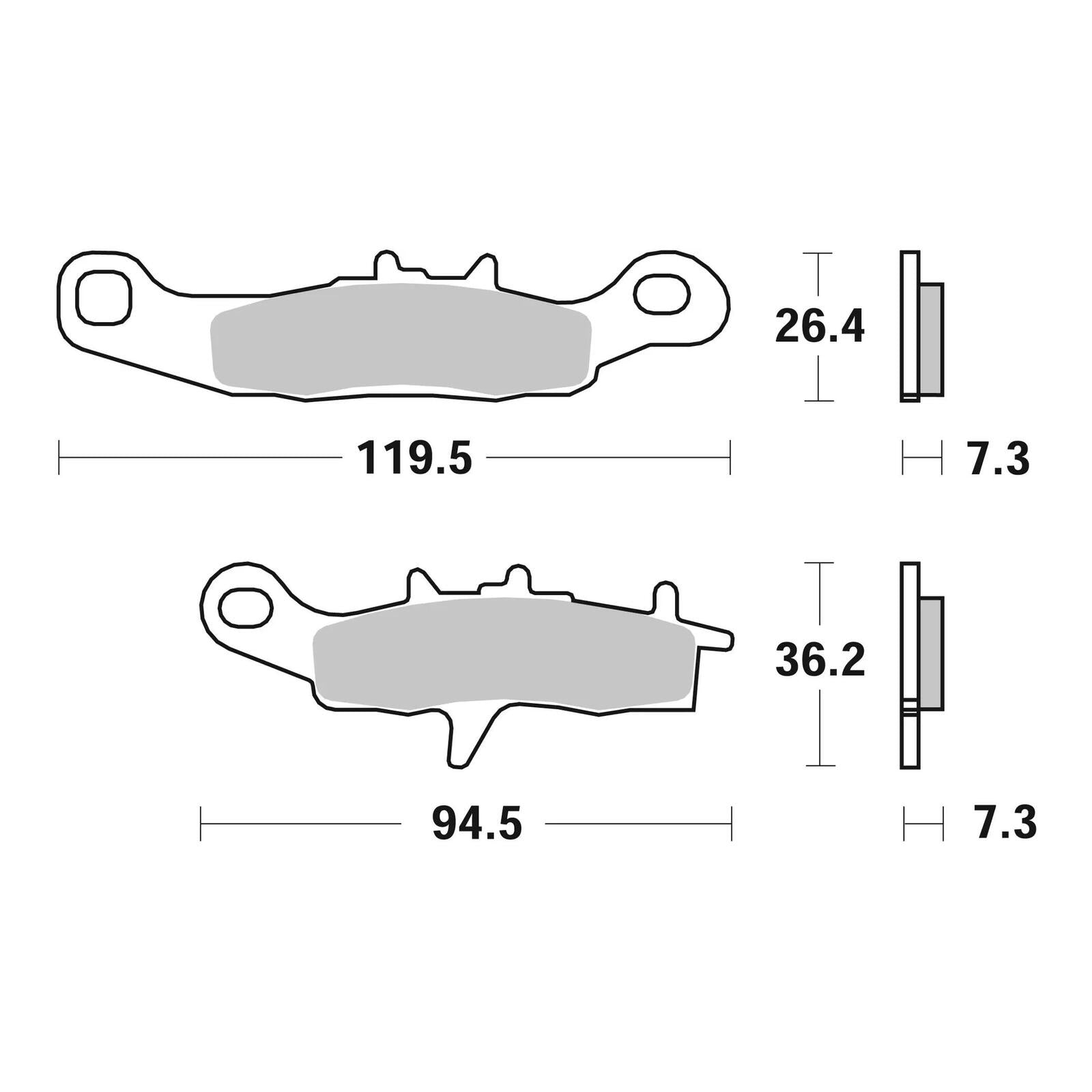Brembo Upgrade Brake Pad Sinter Front 07KA22SX