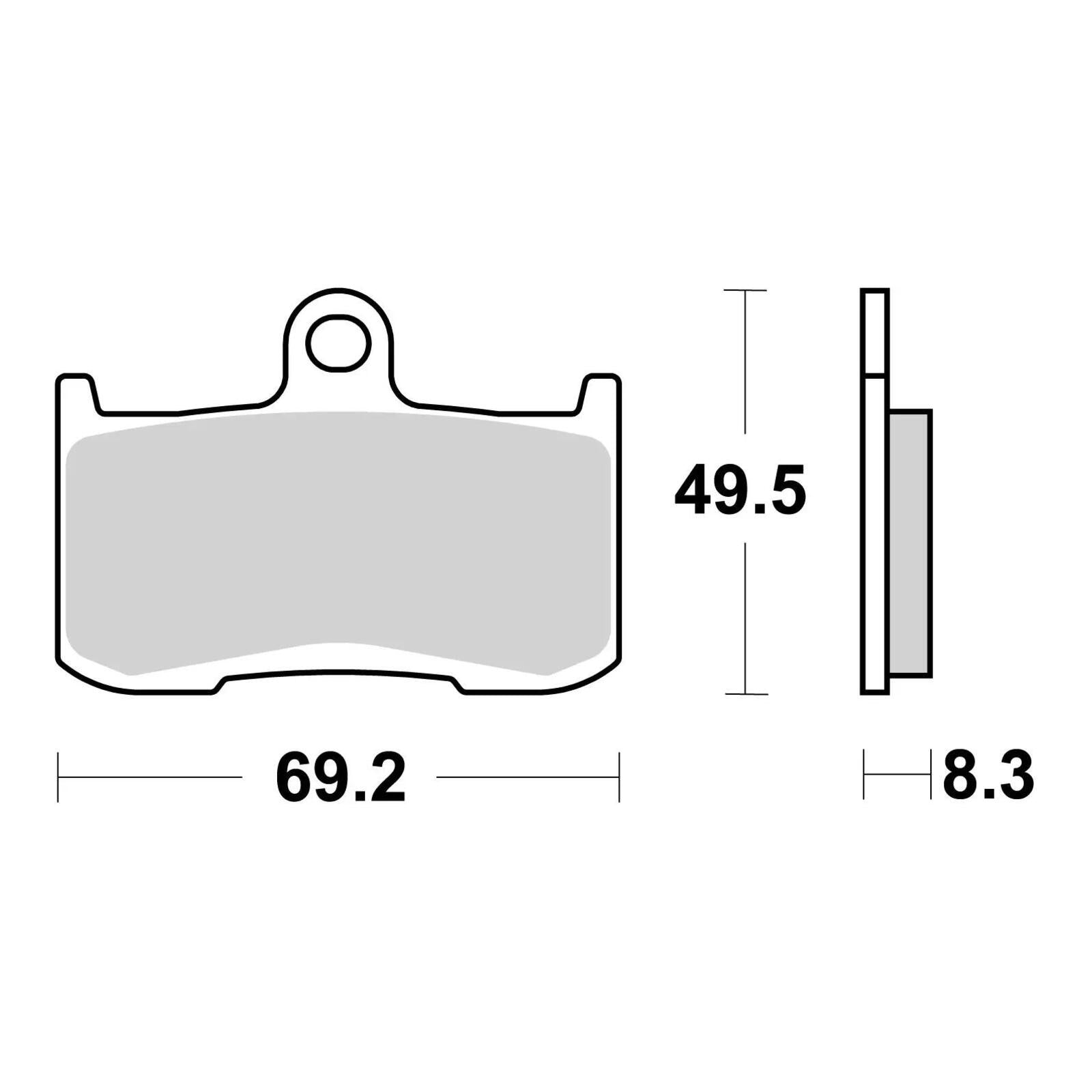 Brembo Xtra Brake Pad Sinter Front 07KA23SR