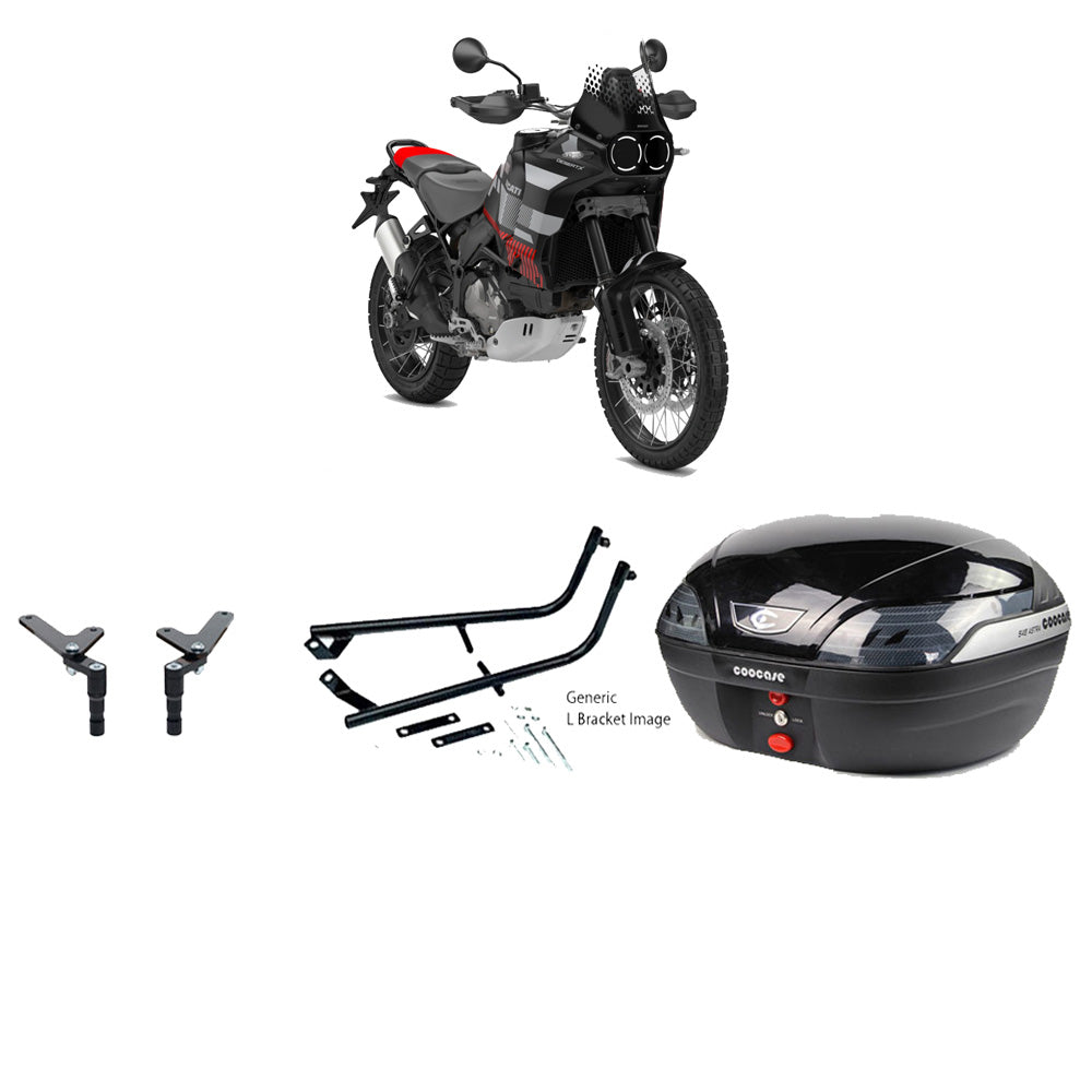S48 Astra Black Topbox Kit 937 DESERT X & RALLY 22-25 - D061S48BPBLK