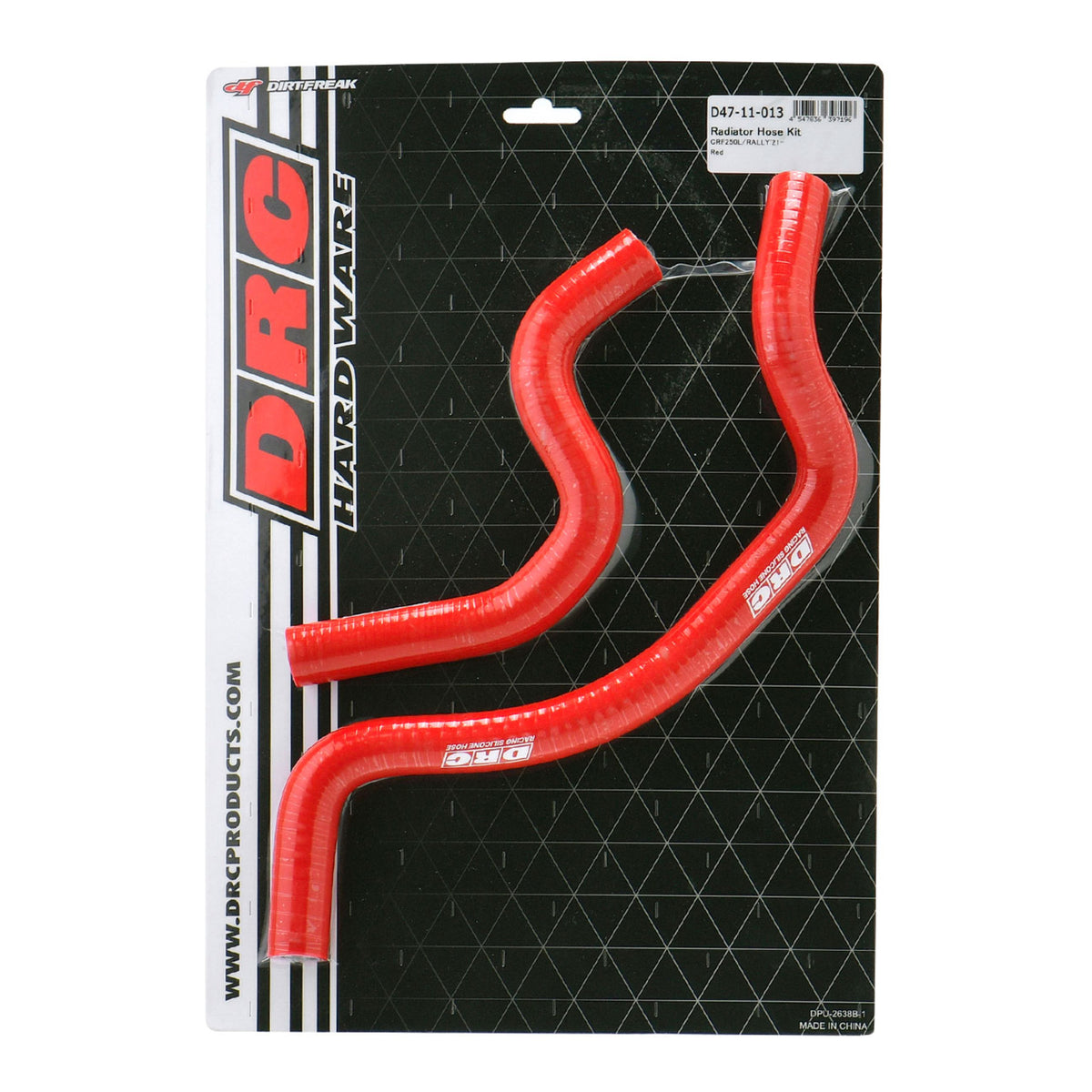 DRC Honda CRF300L/Rally ‘21-’26 Red Radiator Hose Kit