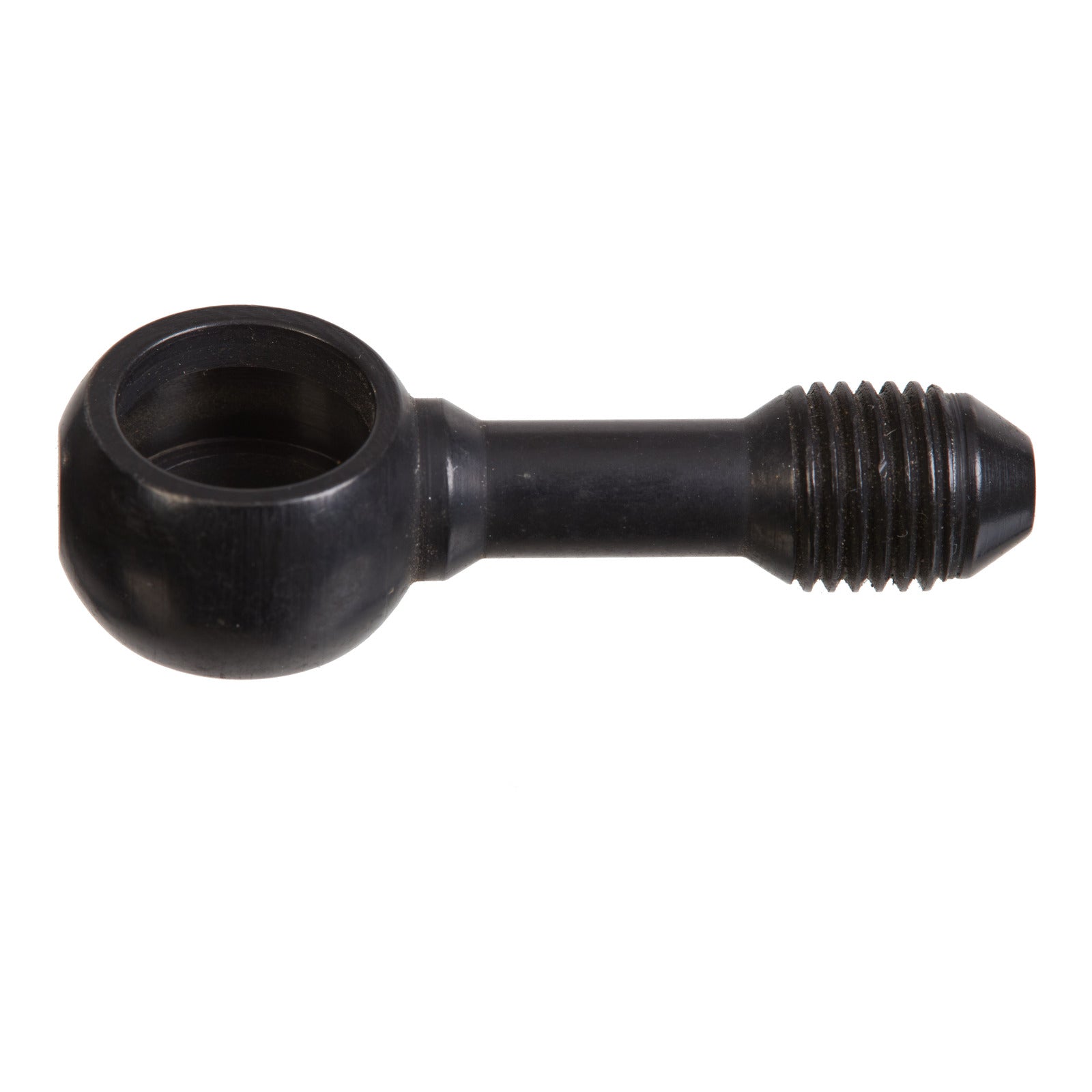 Whites Brake - 11mm (7/16) Banjo - Straight Steel Black