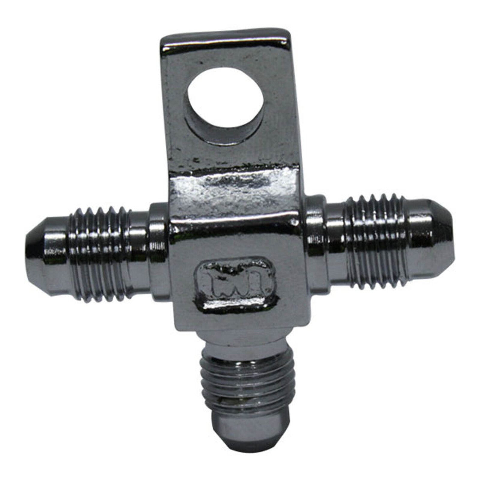 Whites Brake - Line Tee - Steel Chrome