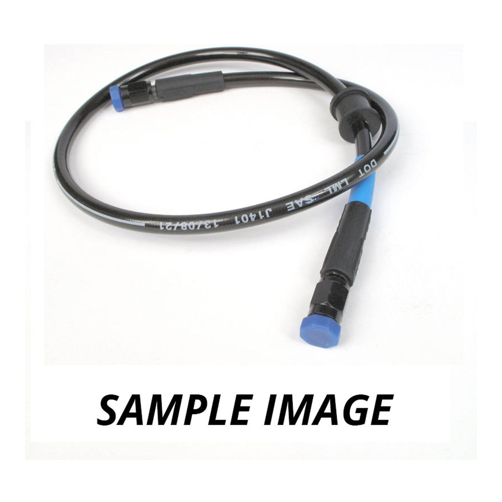 Whites Premade Brake Line - 150mm - (Dark Smoke)