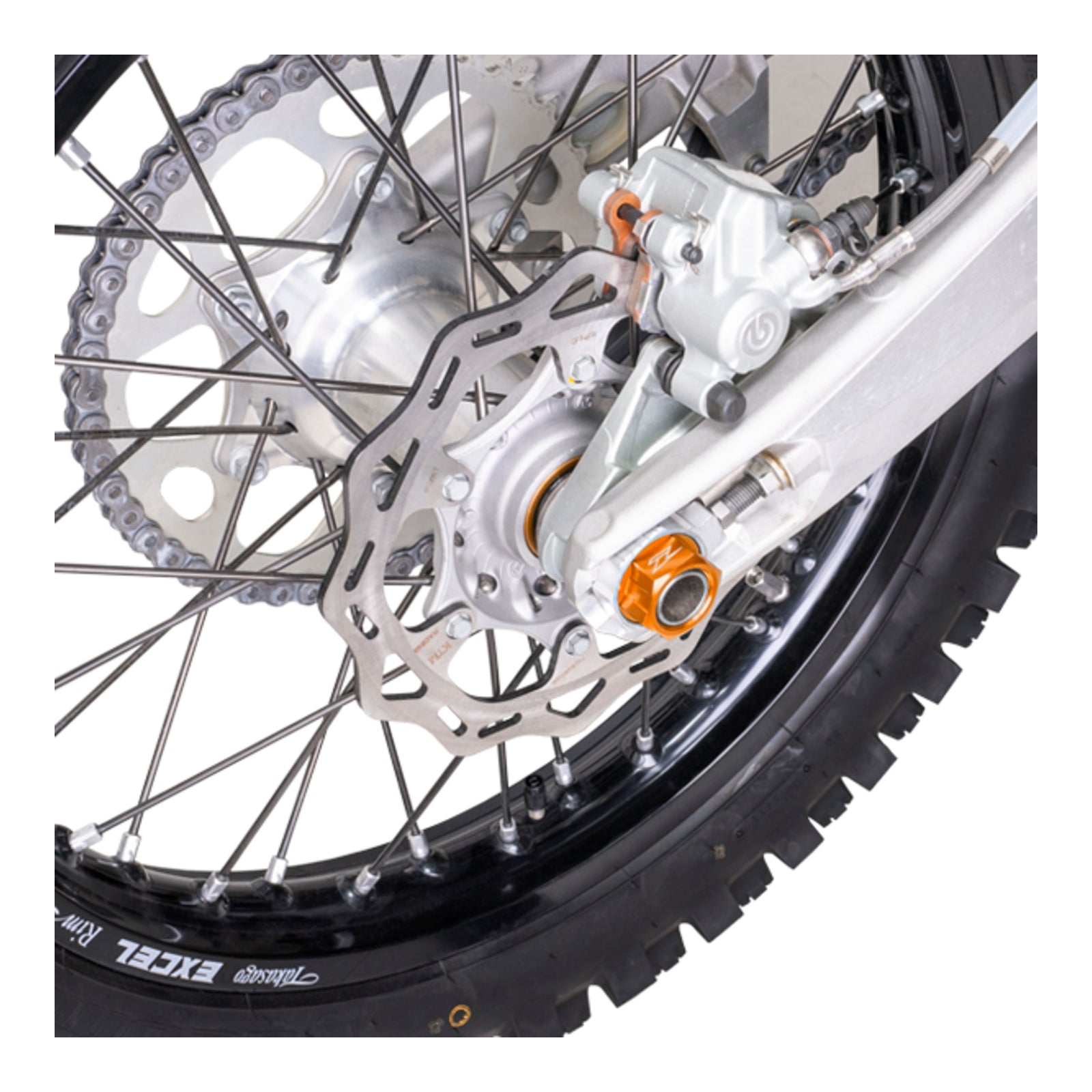 Zeta Axle Nut M22 x 30 P1.5 H17 - Orange