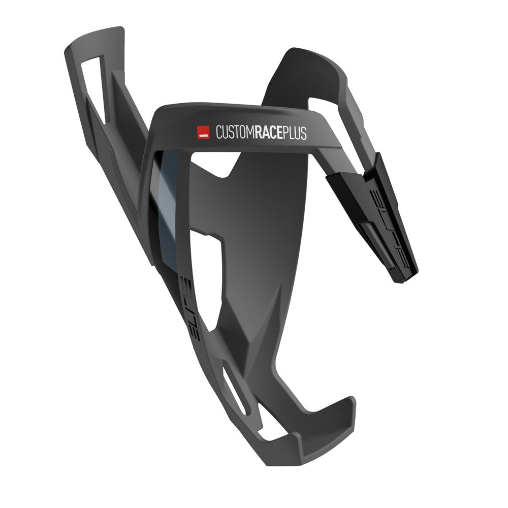 ELITE BOTTLE CAGE CUSTOM RACE PLUS SKIN BLACK SOFT TOUCH