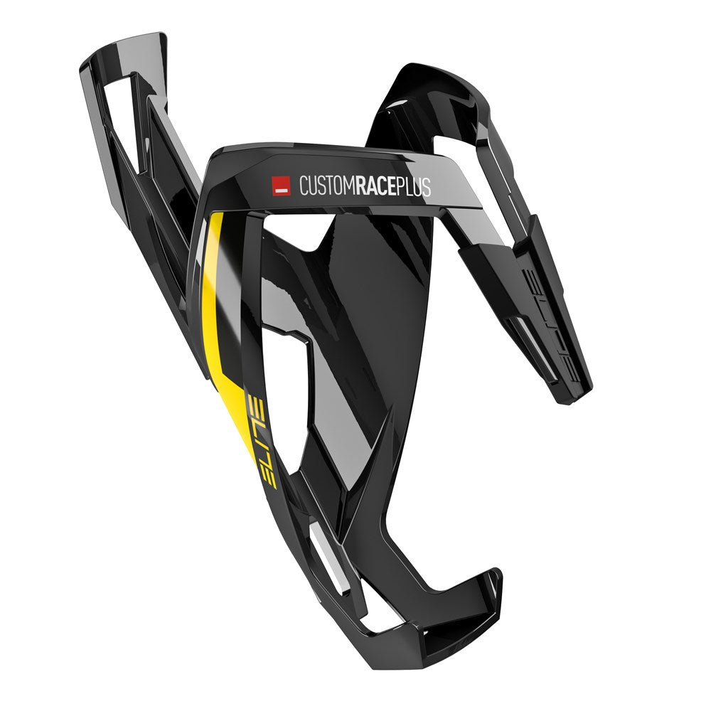 ELITE BOTTLE CAGE CUSTOM RACE PLUS BLACK GLOSSY YEL #