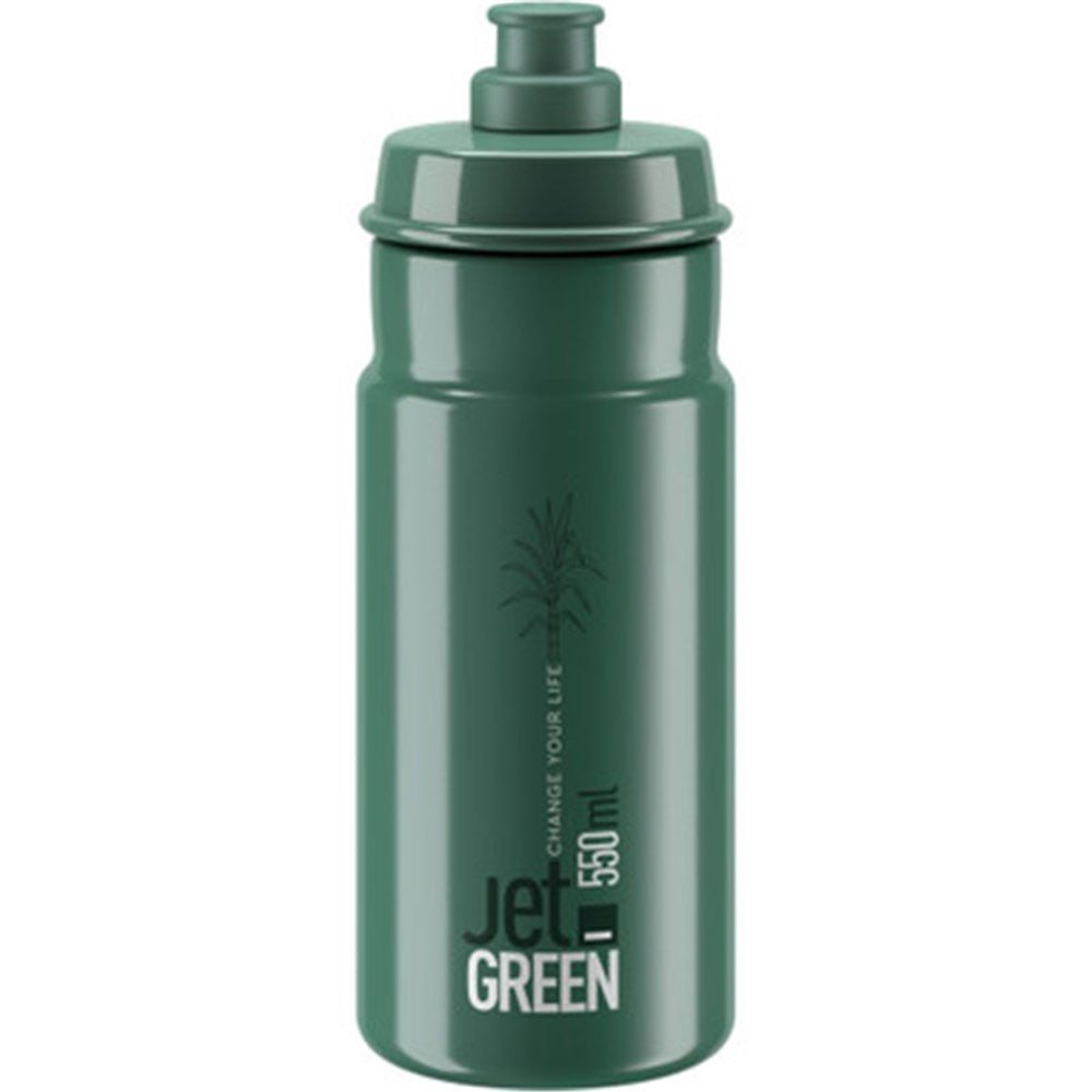 ELITE BOTTLE JET GREEN DARK GREEN WHITE LOGO 550 mL
