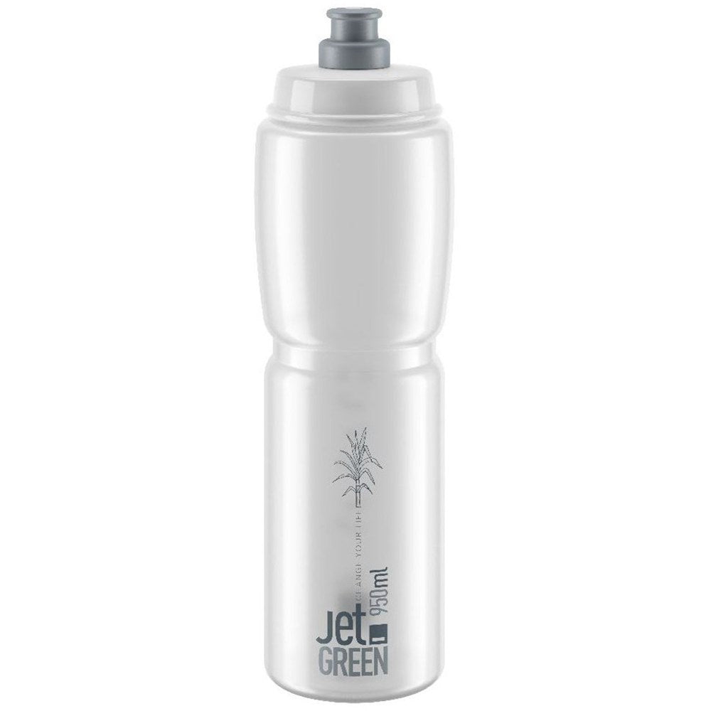 ELITE BOTTLE JET GREEN CLEAR GREY LOGO 950 mL