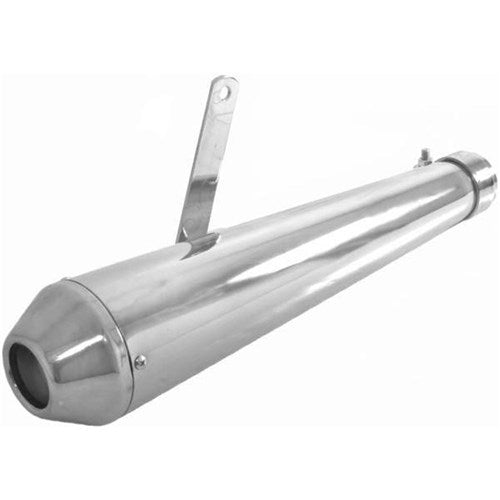 EMGO MUFFLER 17 INCH REVERSE CONE FLAT BLK