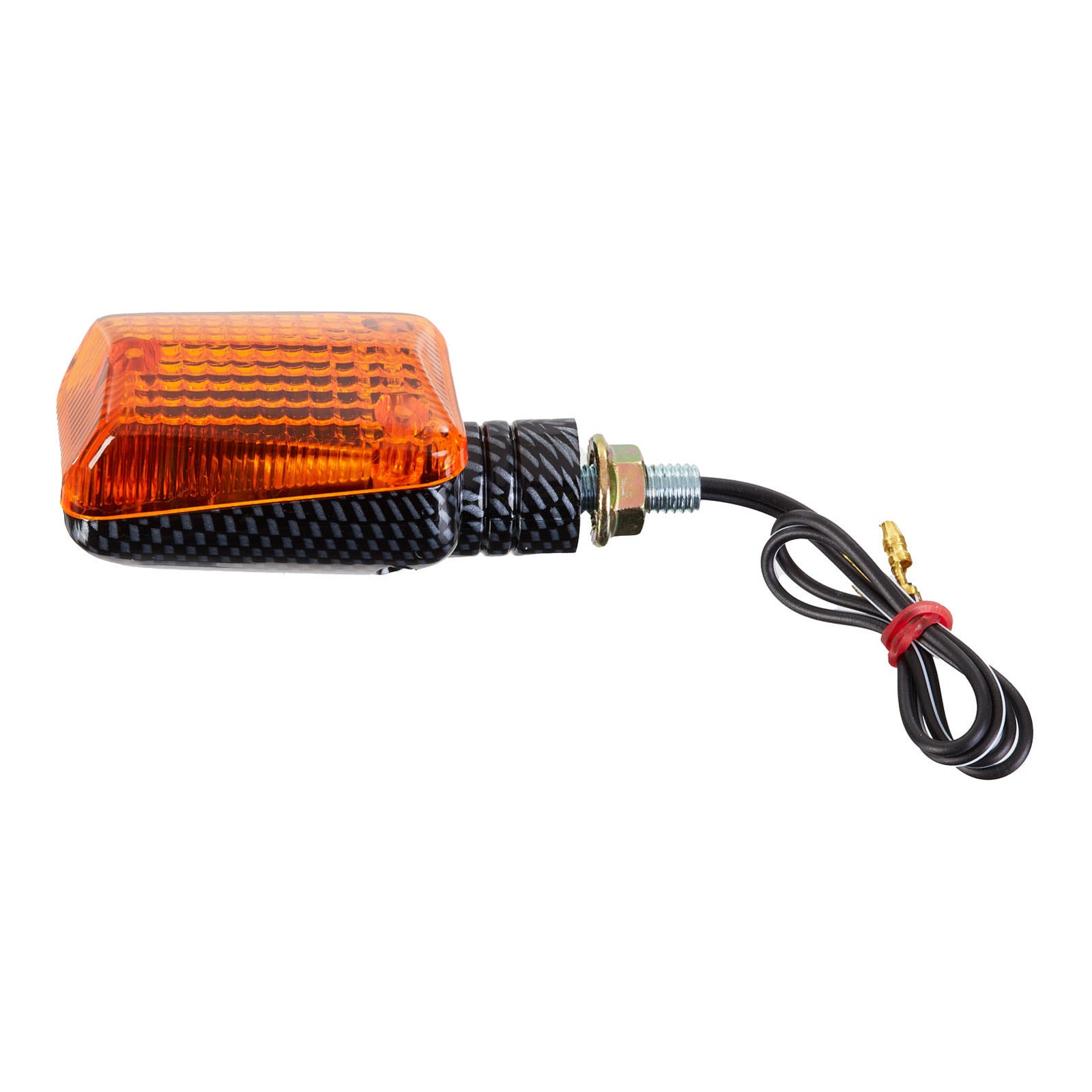 Whites Flasher Universal Rubber Short Mount Carbon (Pair)