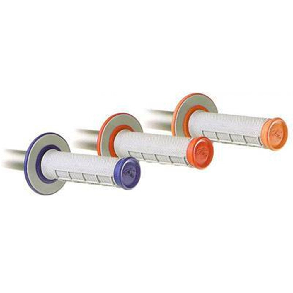 RENTHAL GRIPS DUAL COMPOUND HALF WAFFLE ORG/GRY Q70 (G155)