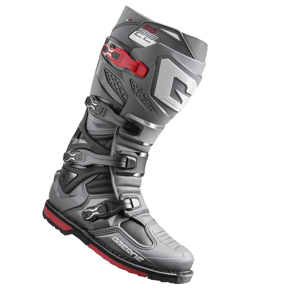 GAERNE SG-22 BOOTS ANTHRACITE/BLACK/RED 43 (9)