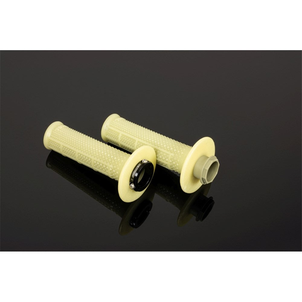 RENTHAL GRIPS MX R-WORKS LOCK-ON TAPERED/HALF WAFFLE - ARAMID (G240)