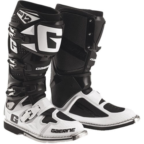 GAERNE SG-12 BOOTS BLACK/WHITE