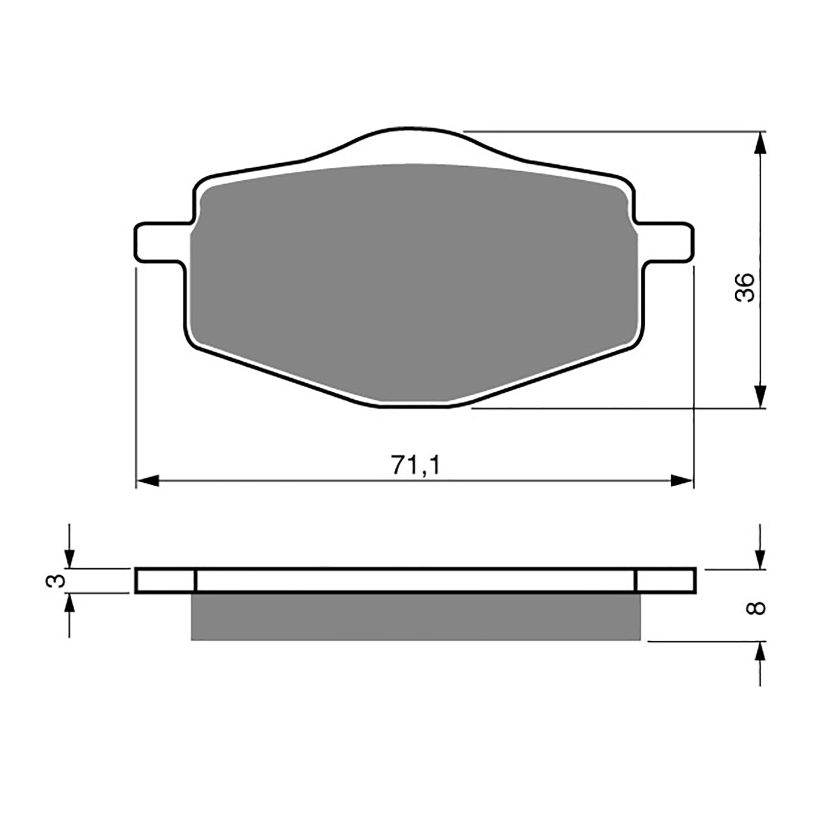 GOLDfren Brake Pads Off-Road Racing GF018 - K5 (PR31)