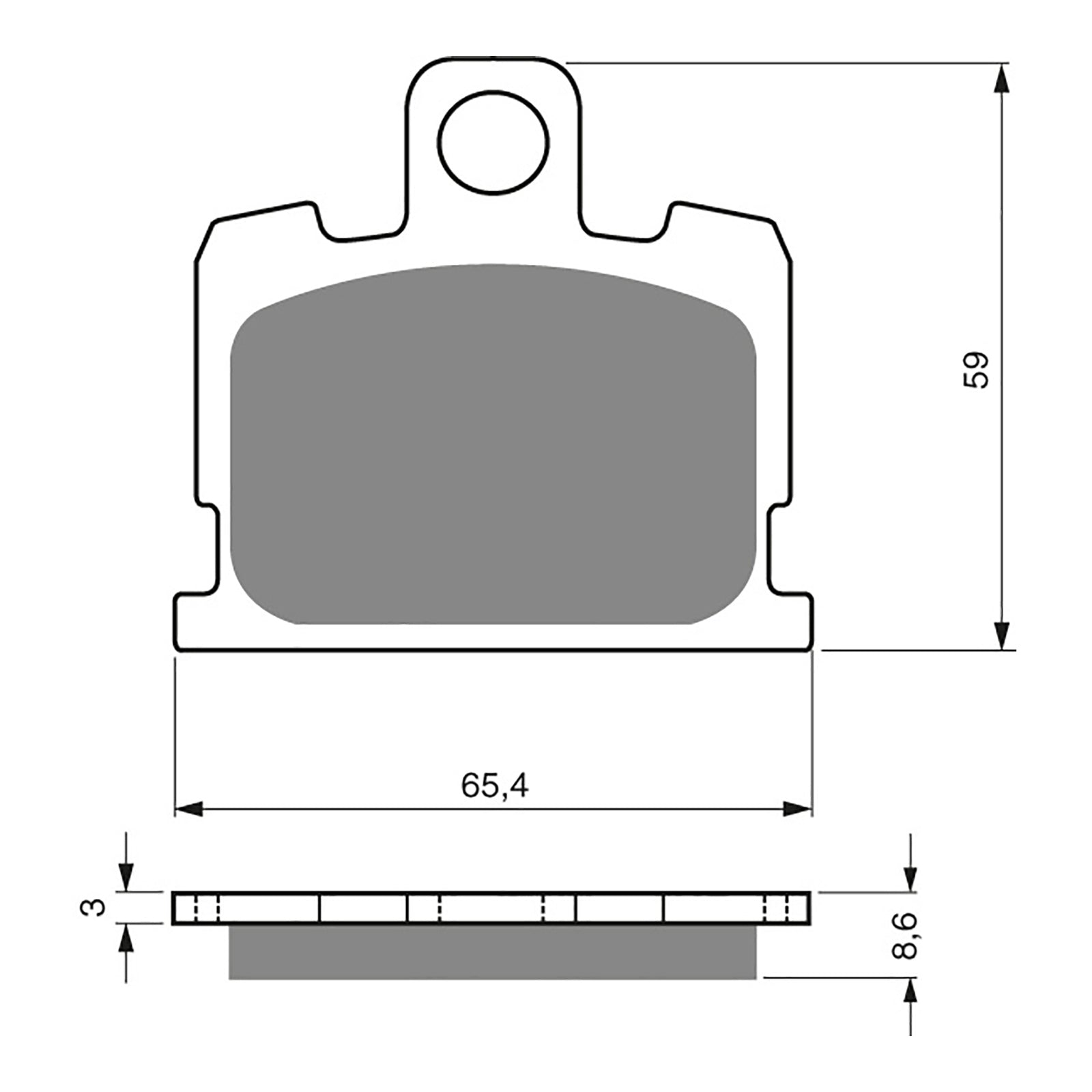 GOLDfren Brake Pads Sintered Sports GF151 - S3 ( PH20 )