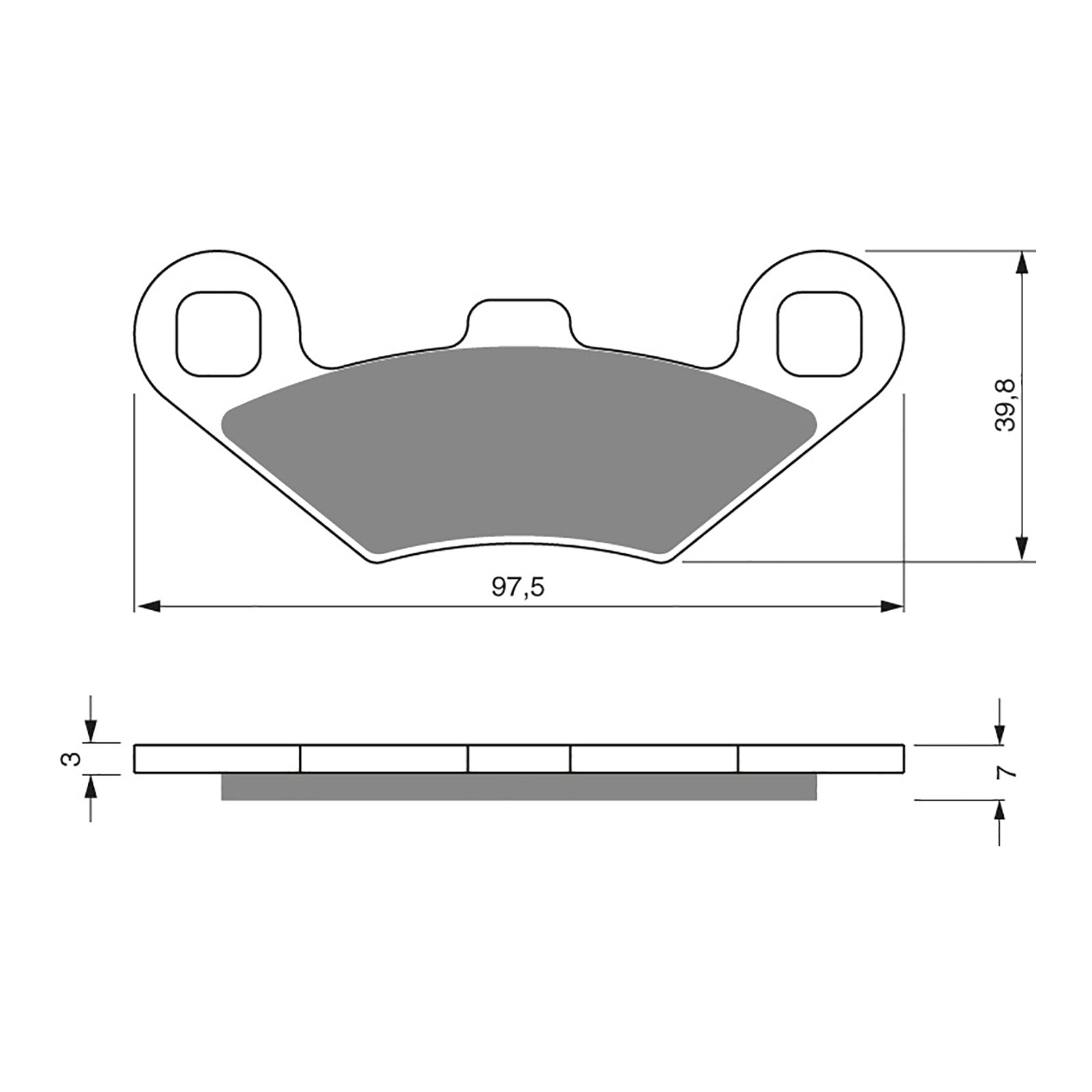 GOLDfren Brake Pads Off-Road Racing GF280 - K5 ( PR159 )