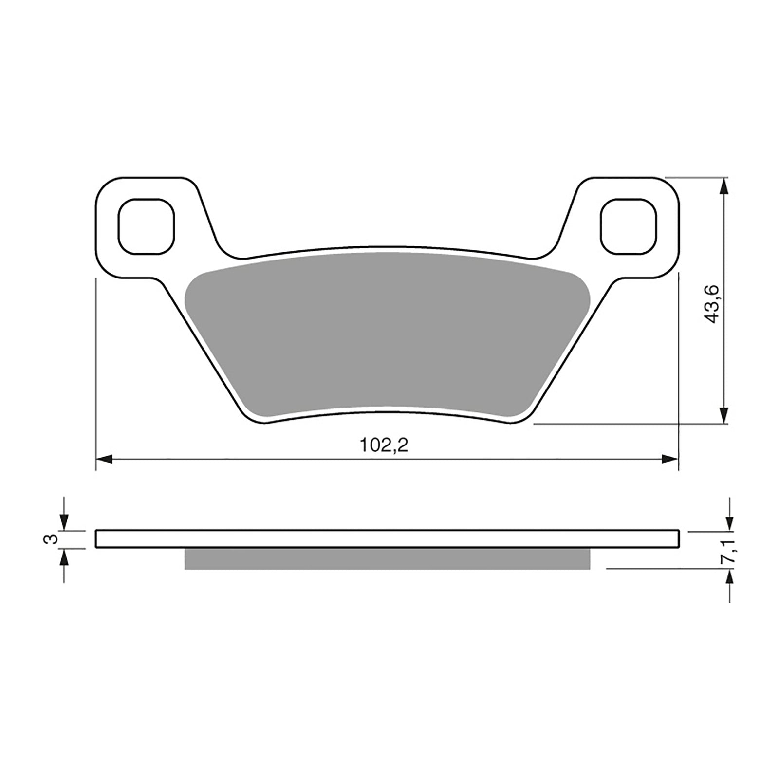 GOLDfren Brake Pads Off-Road Racing GF314 - K5