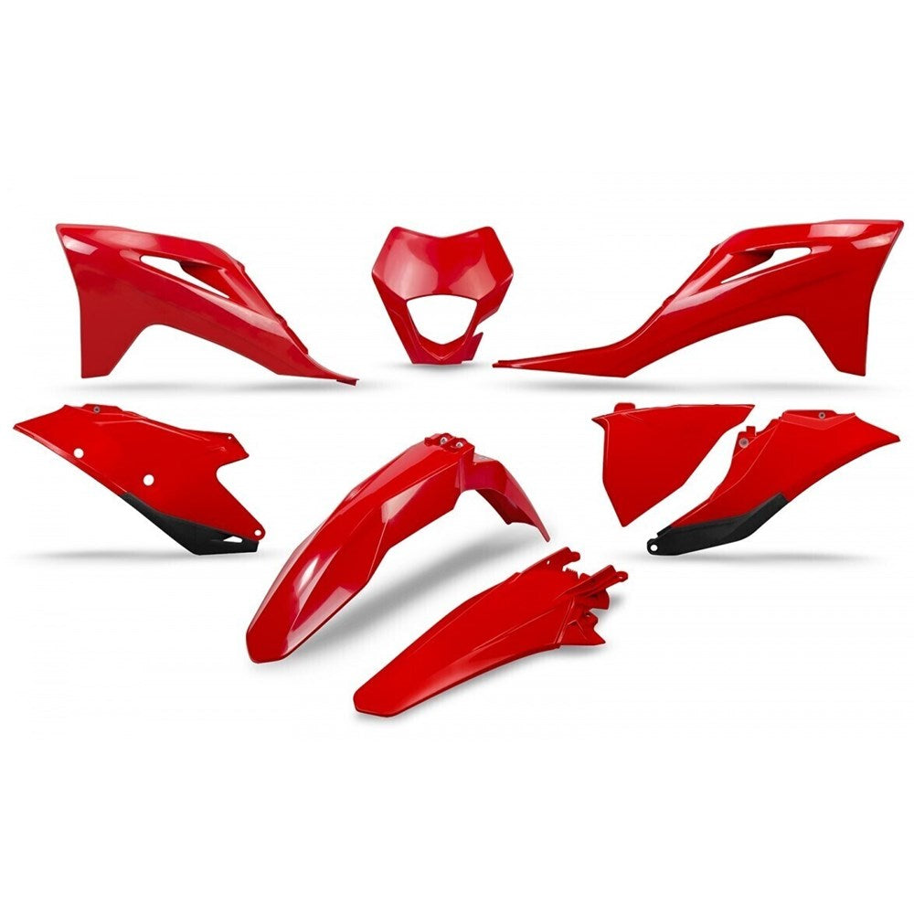 UFO GAS GAS PLASTICS KIT WITH H/LIGHT SHROUD EC/EC-F 21-23 (OEM 23 RED) USE GGKIT703FE062 #