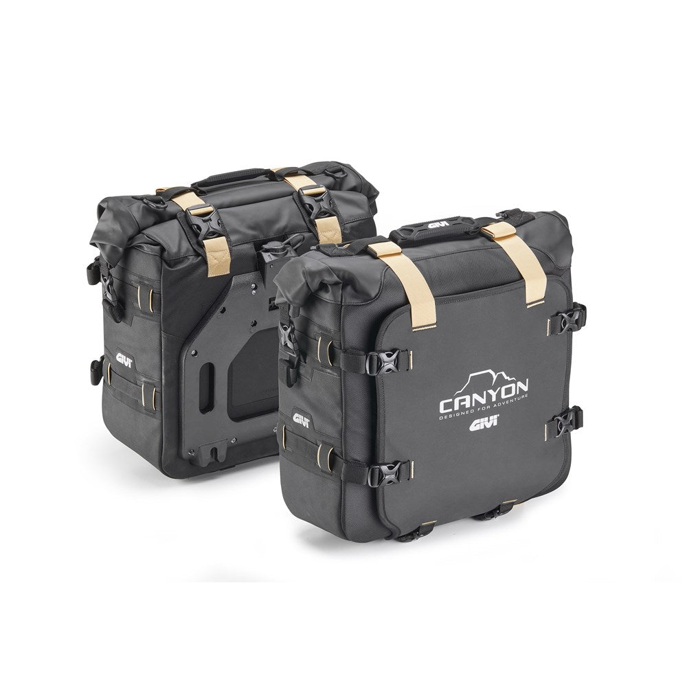 GIVI GRT CANYON SOFT PANNIERS (PAIR) 25L+25L MONOKEY (FOR USE WITH PL/PLR/MK FRAMES)