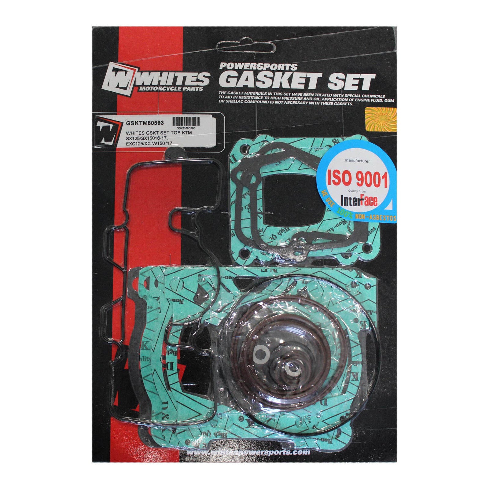 Whites Gasket Set Top KTM SX125/SX150 '16-'17, EXC125/XC-W150 '17