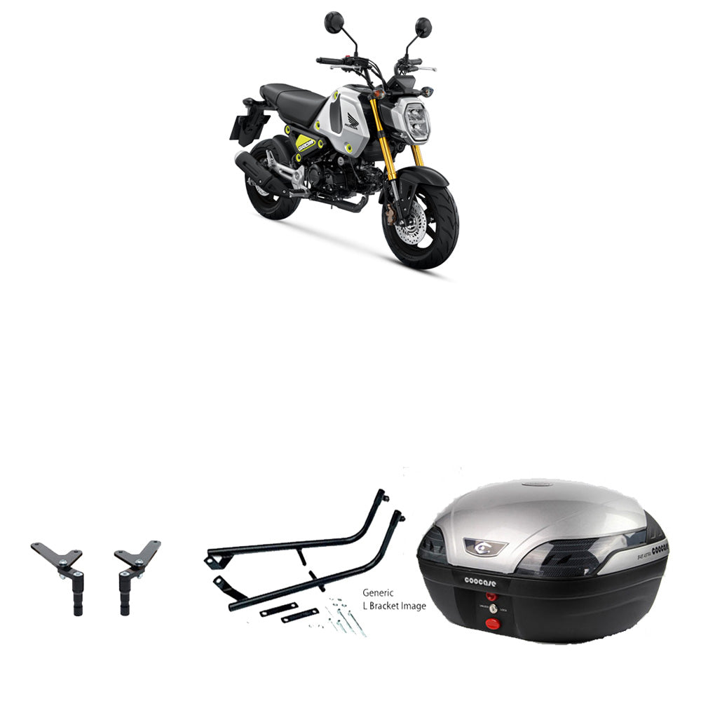 S48 Astra Silver Topbox Kit MSX 125 (GROM) 21-24 - H174S48BPSIL