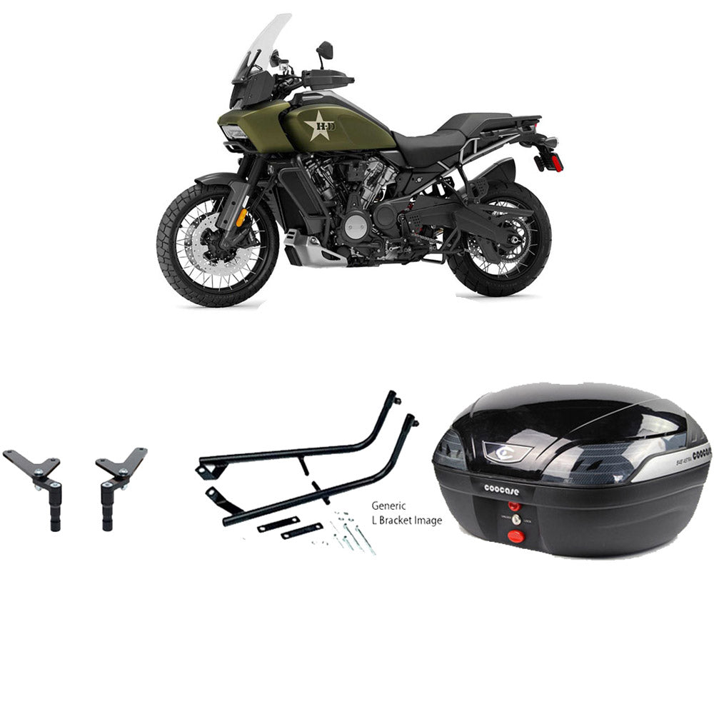 S48 Astra Black Topbox Kit HARLEY DAVIDSON PAN AMERICA 1250 21-23 - HA009S48BPBLK