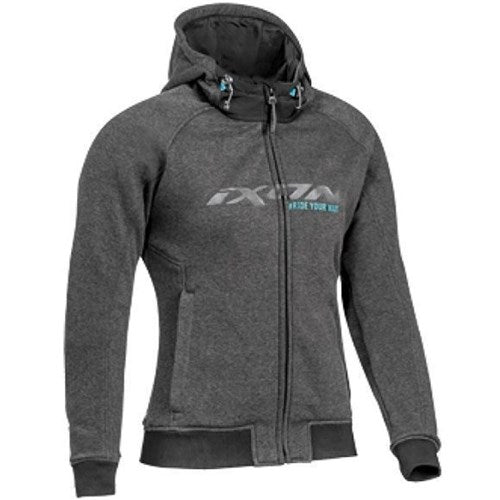 PALERMO LADY HOODY - ANTHRACITE/TURQUOISE