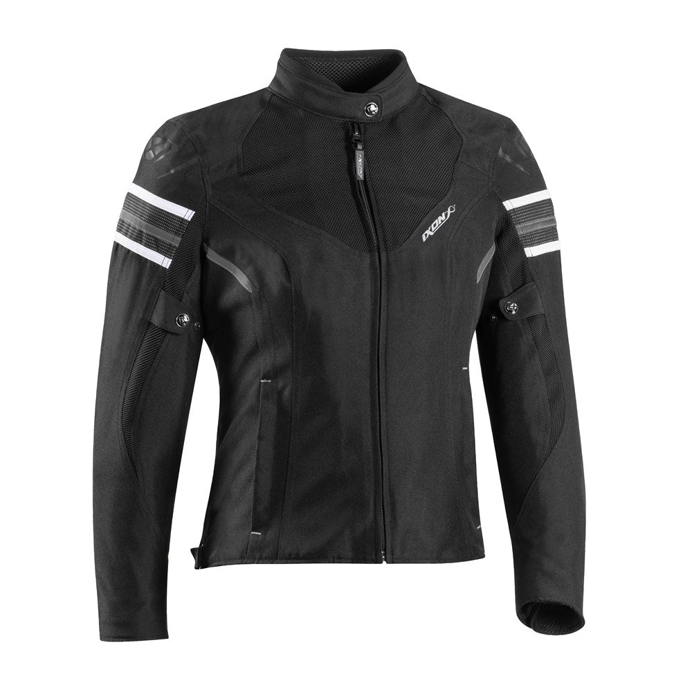 IXON ILANA EVO LADY JKT BLK/WHT (LG)