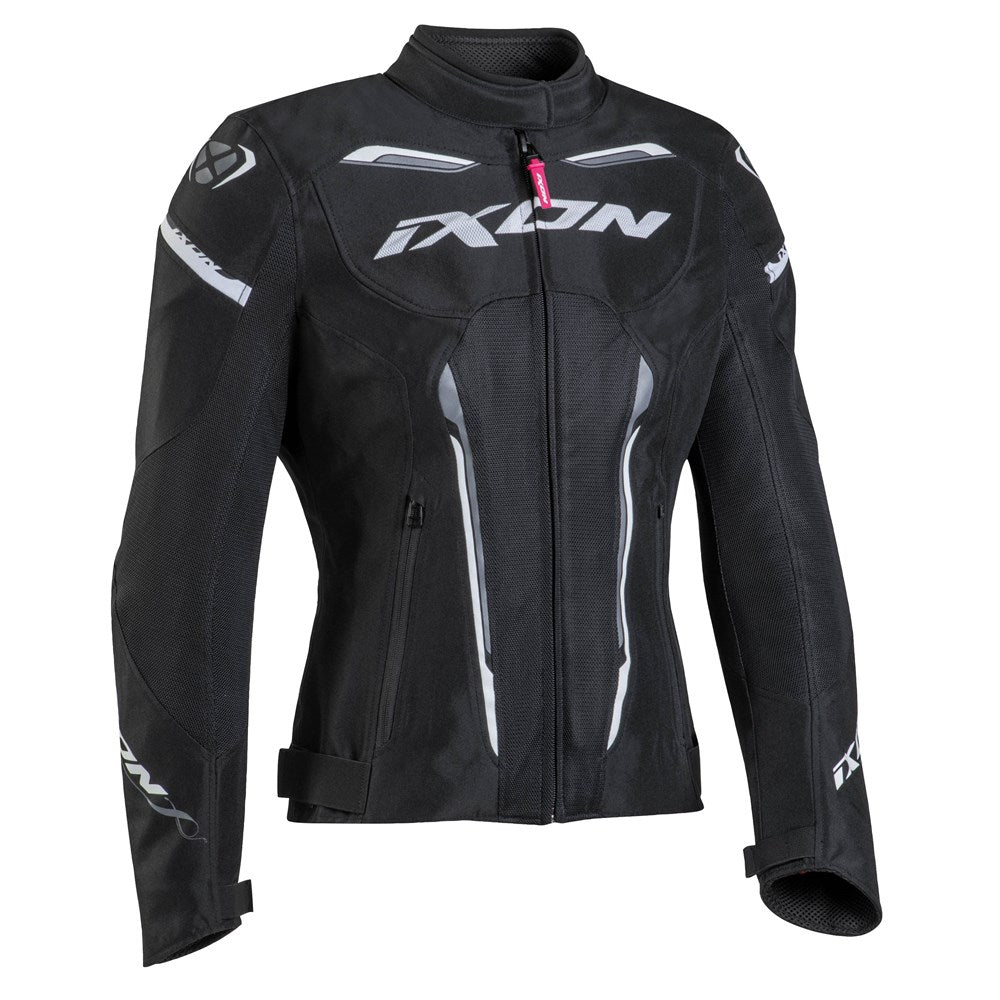 IXON STRIKER AIR WP LADY JKT BLK/WHT (LG)