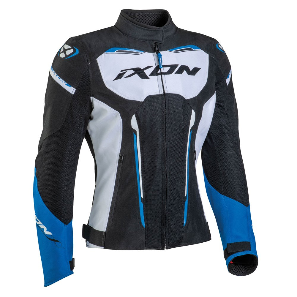 IXON STRIKER AIR WP LADY JKT BLK/WHT/BLU (XL)
